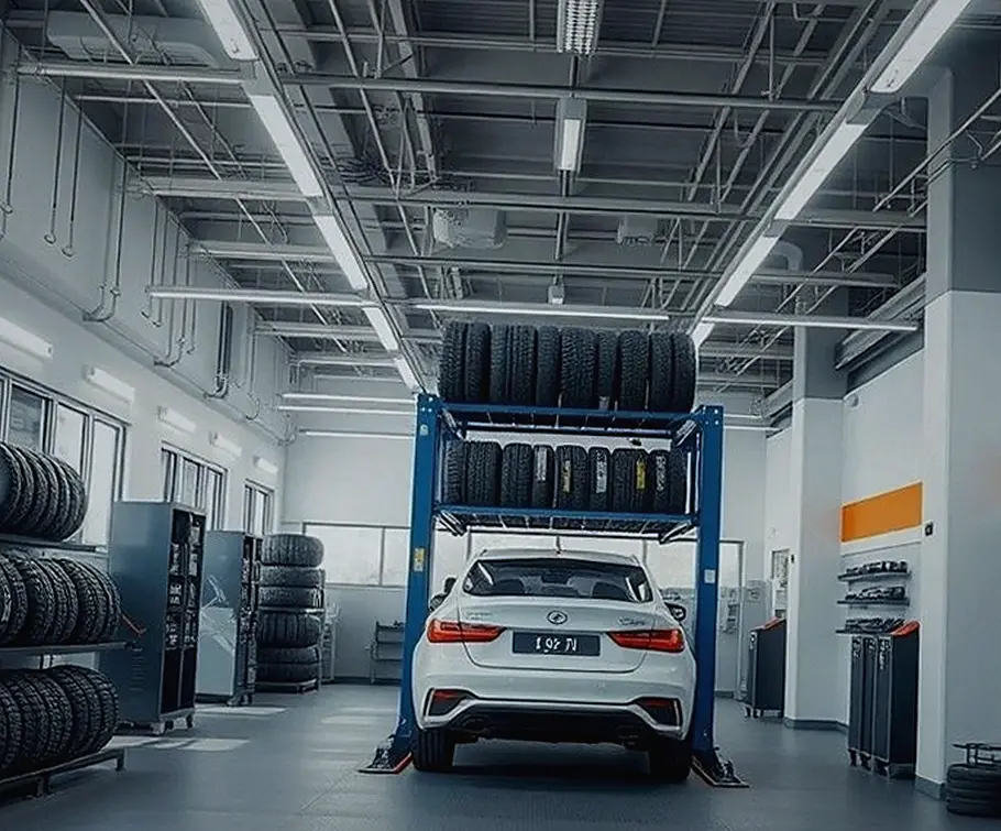 대덕동 아우디 Q4 e-트론 넥센타이어렌탈 시공 전
